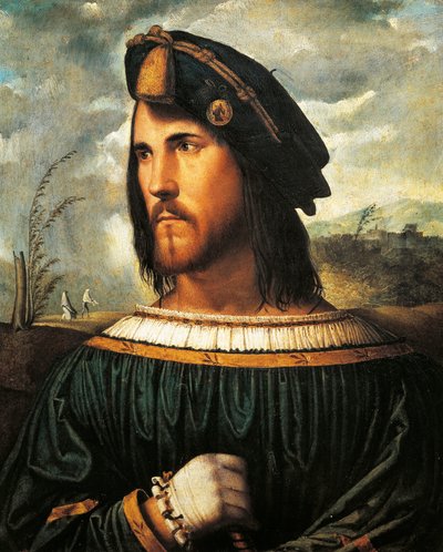 Portret van Cesare Borgia door Altobello Melone