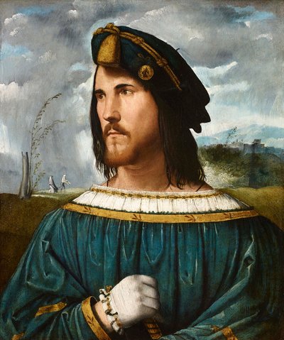 Portret van een edelman genaamd Cesare Borgia door Altobello Melone