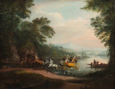 Ongeluk bij de Voorde, 1818 door Alvan Fisher