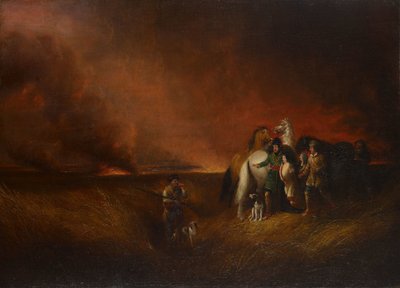 De Prairie in Brand door Alvan Fisher