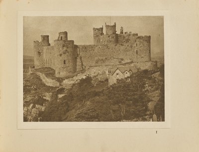 Kasteel van Harlech vanaf de rots door Alvin Langdon Coburn