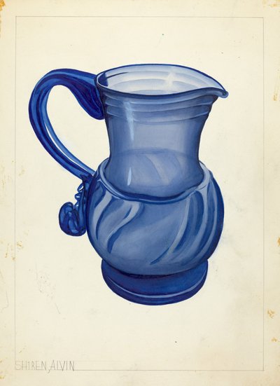 Geblazen Glas - Kruik door Alvin Shiren