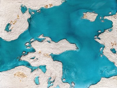 Kaart van Turquoise Gold Island door Alyson Storms