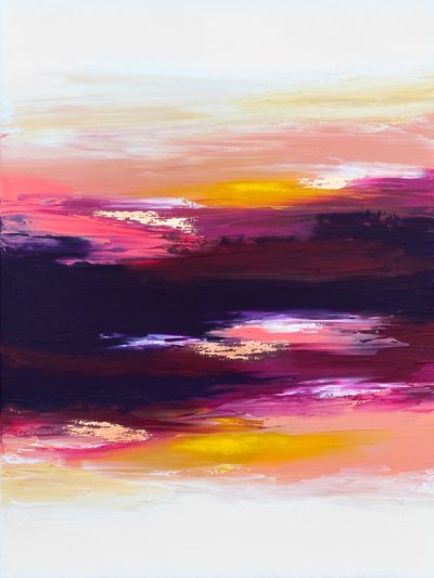Levendig abstract zonsondergang door Alyson Storms