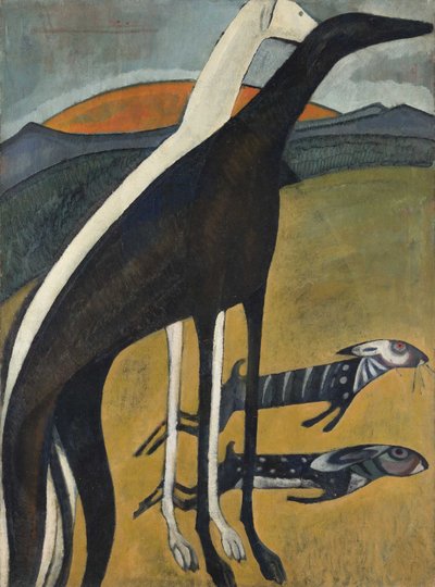 Windhonden Os Galgos, 1911 door Amadeo de Souza Cardoso