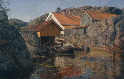 Tussen rotsen, Mol, Nye-Hellesund door Amaldus Nielsen