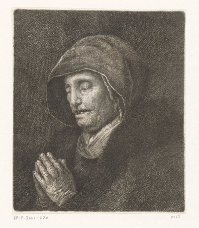 Biddende oude vrouw (Rembrandt