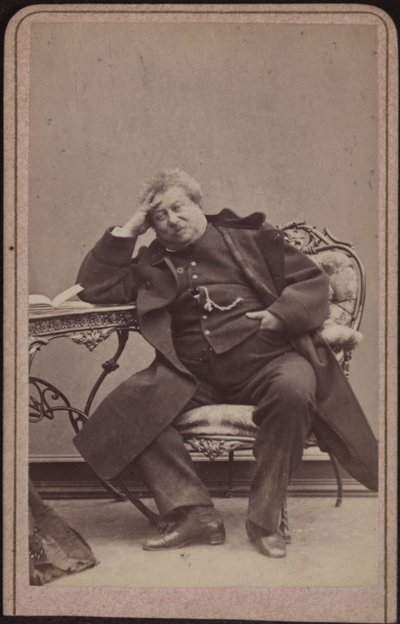 De auteur Alexandre Dumas père 1802-1870, ca 1868 door Amand Helm
