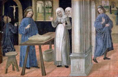Saint Benoît, c1480-1523 door Ambrogio Bergognone