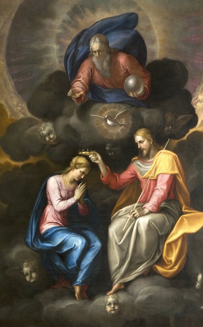 Kroning van de Maagd door Ambrogio Giovanni Figino