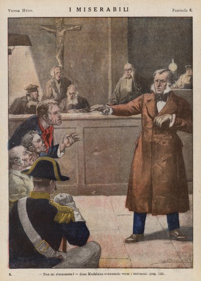 Illustratie voor Les Miserables van Victor Hugo door Ambrogio Lombardi