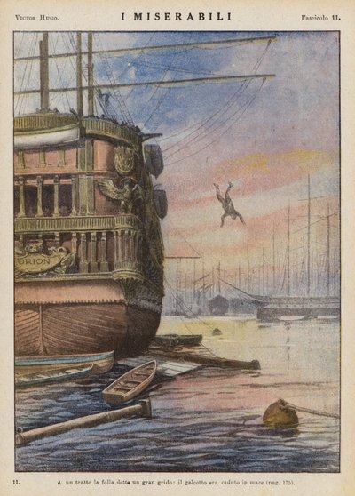 Illustratie voor Les Miserables door Victor Hugo door Ambrogio Lombardi