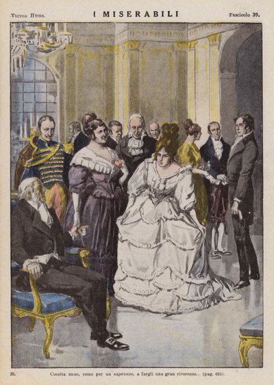 Illustratie voor Les Miserables door Victor Hugo door Ambrogio Lombardi