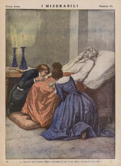 Illustratie voor Les Miserables door Victor Hugo door Ambrogio Lombardi