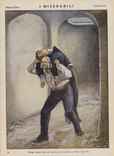 Illustratie voor Les Miserables door Victor Hugo door Ambrogio Lombardi