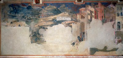 Allegorie van Slecht Bestuur (detail) door Ambrogio Lorenzetti
