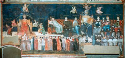 Allegorie van de goede regering door Ambrogio Lorenzetti