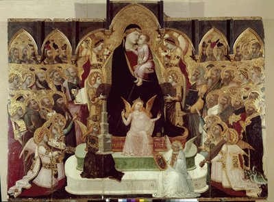 Maestà di Massa Marittima (Maagd in majesteit) door Ambrogio Lorenzetti