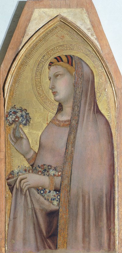 St. Dorothea, (detail) door Ambrogio Lorenzetti