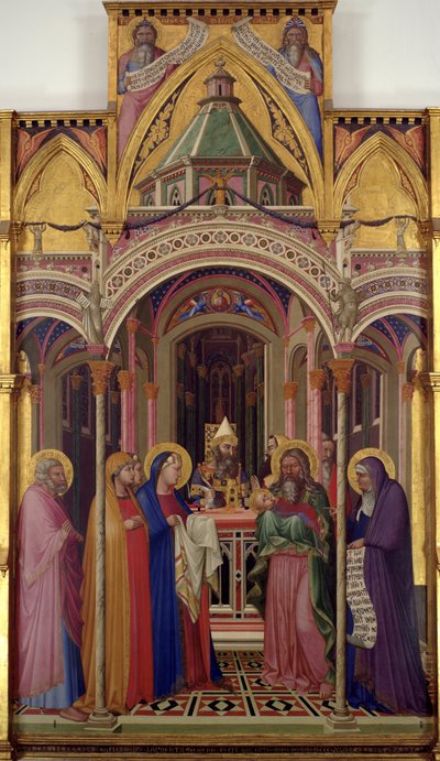 De Presentatie in de Tempel, 1342 door Ambrogio Lorenzetti