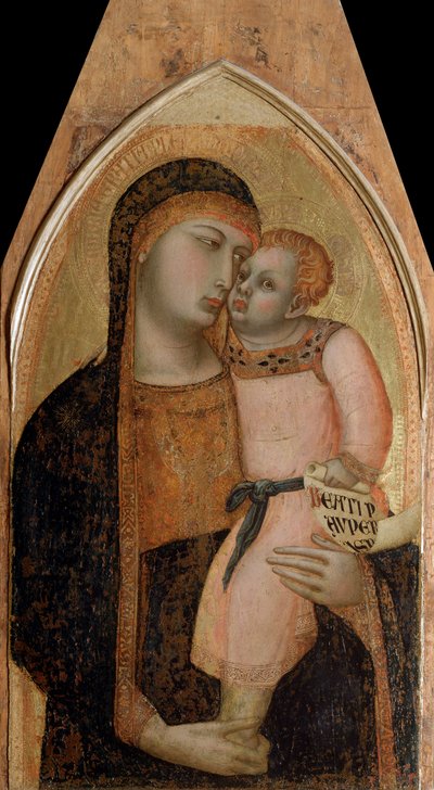 Maagd met kind (centraal paneel van het polyptiek) door Ambrogio Lorenzetti