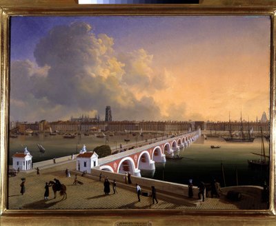 De Haven en Stad Bordeaux door Louis Garneray, ca. 1820 door Ambroise Louis Garneray