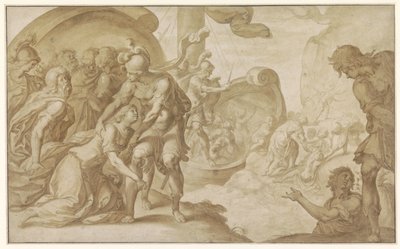 Trachin en Chariclea door Ambroise Dubois