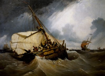 Kabeljauw vissen door Ambroise Louis Garneray