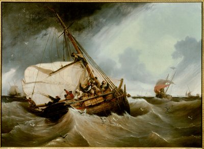 Vissen van een kabeljauw Schilderij door Ambroise Louis Garneray (1783-1857) 1832 Rouen, Musée des Beaux Arts door Ambroise Louis Garneray