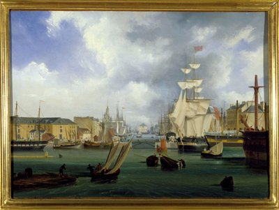 De haven van Le Havre, het Grote bassin, door Louis Garneray, circa 1820 door Ambroise Louis Garneray