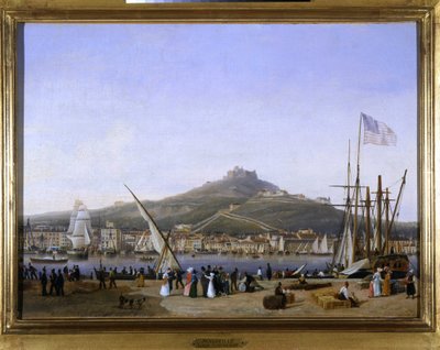Haven van Marseille door Louis Garneray, circa 1820 door Ambroise Louis Garneray