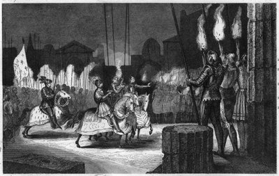Karel VIII betreedt Rome in 1494 om tot keizer van het Oosten te worden uitgeroepen - Karel VIII (1470-1498) betrad Rome op 31 december 1494. Hij werd uitgeroepen tot keizer van het Oosten, voordat hij naar Napels ging om zijn rechten daar te doen gelden - door Ambroise Tardieu