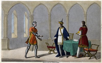 Childerik I had voor zijn vertrek uit Frankrijk de helft van een gouden muntstuk genomen, de andere helft had hij aan Guyeman gegeven. Ongeveer zes tot acht jaar later, toen Guyeman zag dat de geesten terugkeerden ten gunste van Childerik, stuurde hij hem  door Ambroise Tardieu