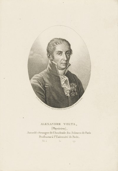 Portret van Alessandro Volta 1745-1827, ca 1820 door Ambroise Tardieu