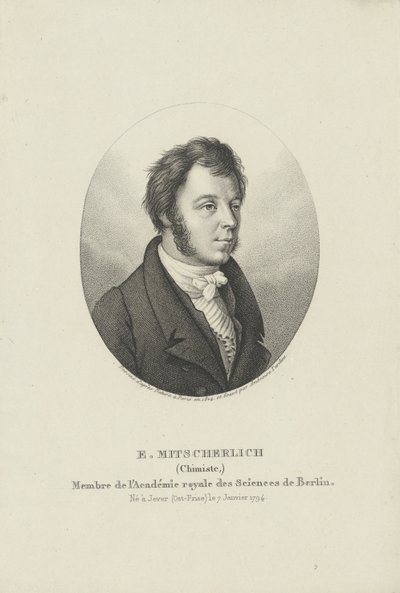Portret van Eilhard Mitscherlich 1794-1863, c. 1830-1840 door Ambroise Tardieu