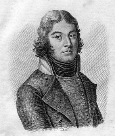 Portret van Generaal Lazare Louis Hoche (1768-1797) - in “Portretten van de Franse generaals na de overwinningen en veroveringen van de Fransen”. Gegraveerd door Ambroise Tardieu in 1818. Stella Collectie door Ambroise Tardieu