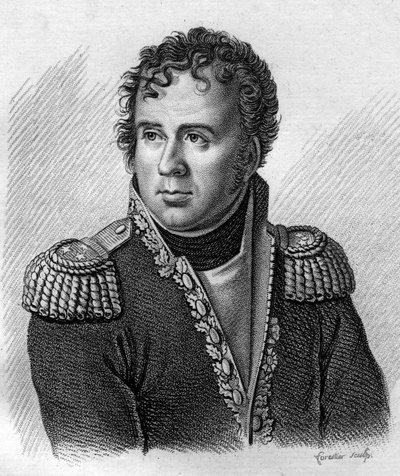 Portret van Joseph Secret Pascal Vallongue, brigadegeneraal (1763-1806) - in “Portretten van Franse generaals na de overwinningen en veroveringen van de Fransen”. Gegraveerd door Ambroise Tardieu in 1818. Stella Collectie door Ambroise Tardieu