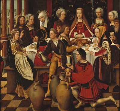 De bruiloft te Kana door Ambrosius Benson