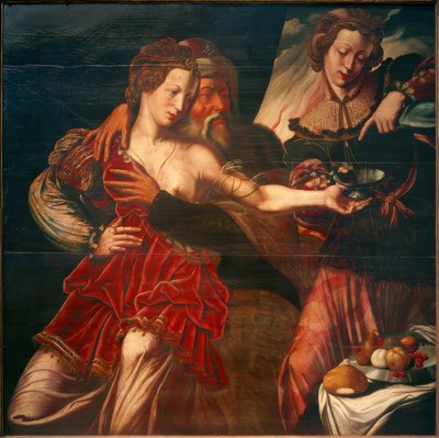 Lot en zijn dochters door Ambrosius Benson