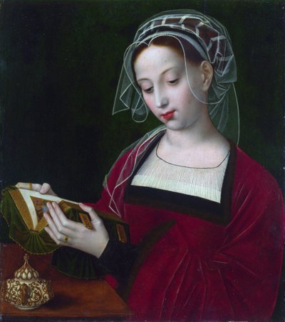 Maria Magdalena lezend door Ambrosius Benson