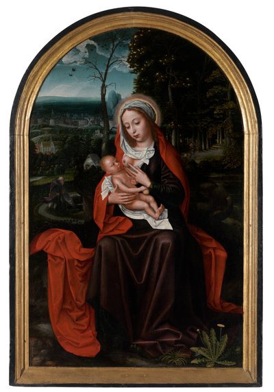 Rust tijdens de vlucht naar Egypte door Ambrosius Benson