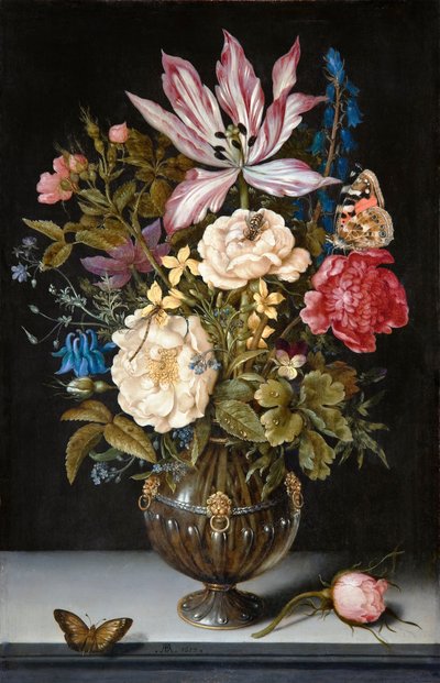 Stilleven met Bloemen door Ambrosius Bosschaert