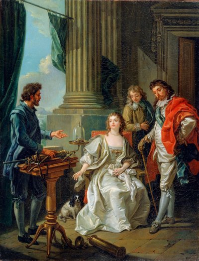 Pneumatisch Experiment, 1777 door Charles Amedee Philippe van Loo