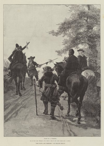 Voor Geloof en Vrijheid, door Walter Besant door Amedee Forestier
