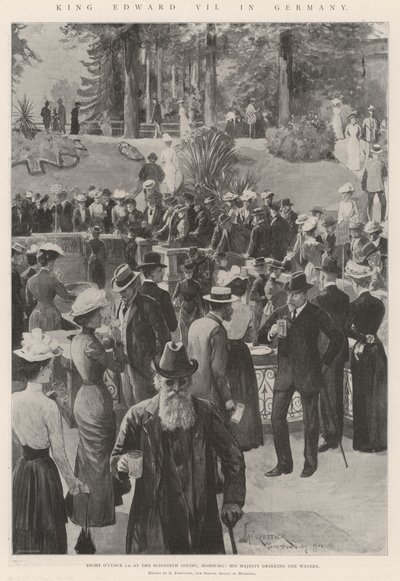 Koning Edward VII in Duitsland door Amedee Forestier