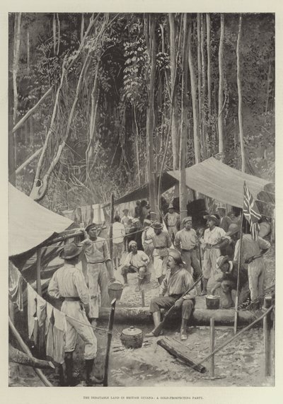 Het betwistbare land in Brits Guyana, een goudzoekexpeditie door Amedee Forestier
