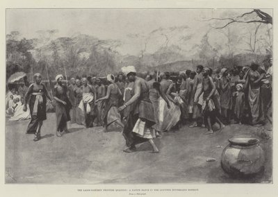 De Lagos-Dahomey Grenskwestie, een inheemse dans in het betwiste achterland door Amedee Forestier