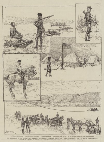 De opstand in het Noordwestelijke Territorium van Canada, Canadese Militie bij Clark
