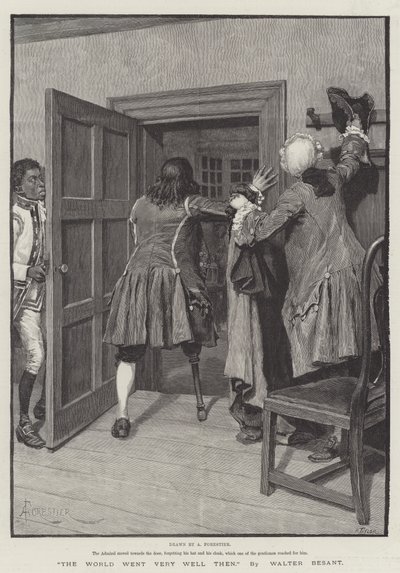 The World Went Very Well Then, door Walter Besant door Amedee Forestier