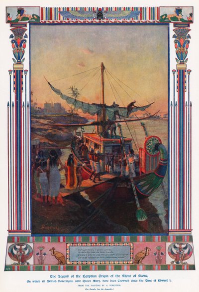 De legende van de Egyptische oorsprong van de Steen van Scone door Amedee Forestier